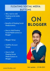 How to Add Floating Social Media buttons to Blogger